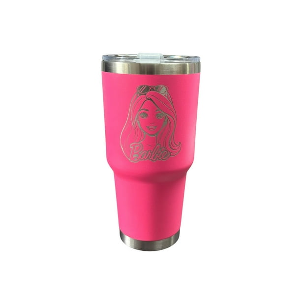 Termo de acero inoxidable Barbie Collection color fucsia de 887 ml sin BPA