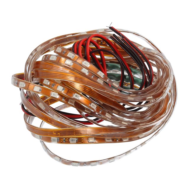 4 tiras de luces LED de 35,4 pulgadas decorativas, cortables, impermeables, luz verde que fluye para coche, camión, remolque de carga, RV, motocicleta, barco marino