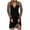 Black, variant on FcBaudy Long Sleeve Round-Neck Dress Women's Leopard Print Contrasting Color Stitching Off-the-shoulder Long Sleeve Straight Midi Dress Women Dress