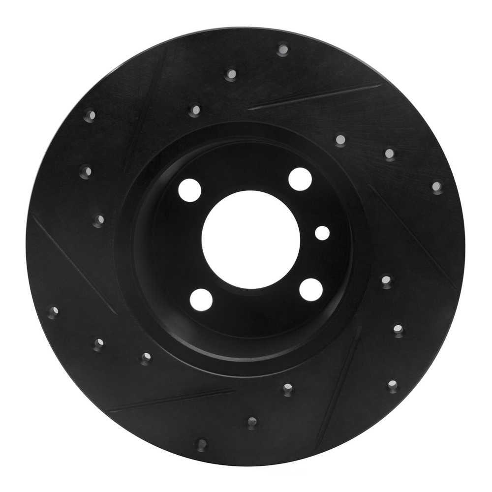 Dynamic Friction Company 633-31006R DFC Brake Rotor - Drilled And Slotted - Black