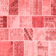 thumbnail image 1 of Ahgly Company Indoor Square Patchwork Red Transitional Area Rugs, 3' Square, 1 of 4
