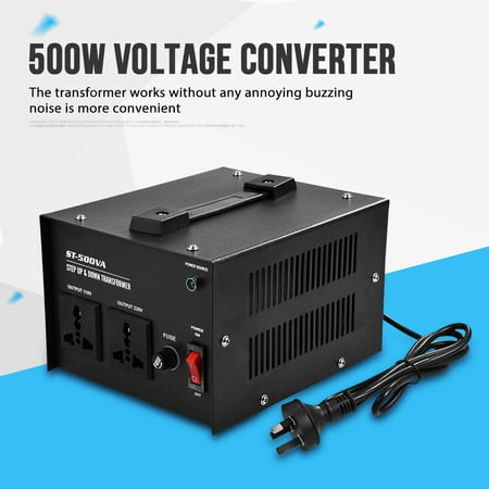 Hilitand US Plug 500W 220V to 110V Step Up & Down Voltage Converter Transformer, Voltage Converter Transformer, 500W Voltage