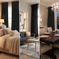 thumbnail image 5 of SNITIE Velvet Curtains 2 Panels, Thermal Insulated Rod Pocket Curtains, Soft Privacy Light-Filtering Velvet Drapes for Bedroom Living Room, 5 of 6