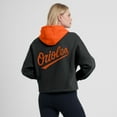 thumbnail image 5 of Women's Fanatics Black Baltimore Orioles Oversized High Hip Legacy Fleece Pullover Hoodie, 5 of 5