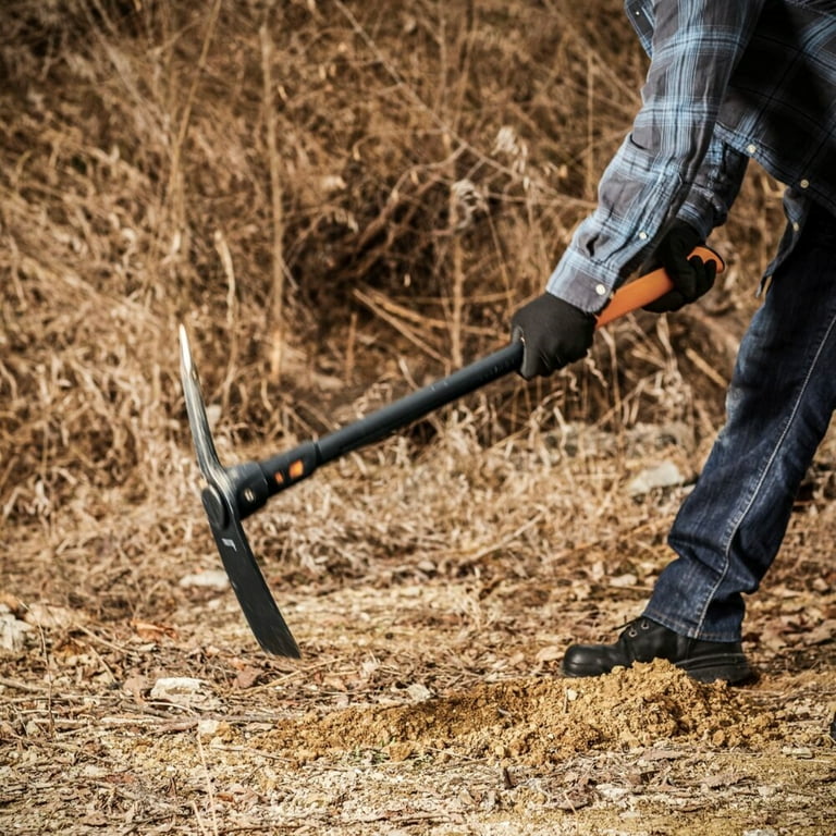 Fiskars IsoCore 5lb Pickaxe, Forged Steel Head, 36 Inch, Black