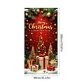 thumbnail image 3 of Christmas Front Door Cover Xmas Tree Door Cover Banner Merry Christmas Door Hanging Backdrop Decorations for Home Indoor Outdoor Winter Holiday Party Decor, 70.9 x 35.4 Inch, 3 of 6