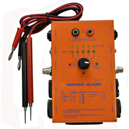 Seismic Audio CABLE TESTER Test XLR, Speakon, 1/4