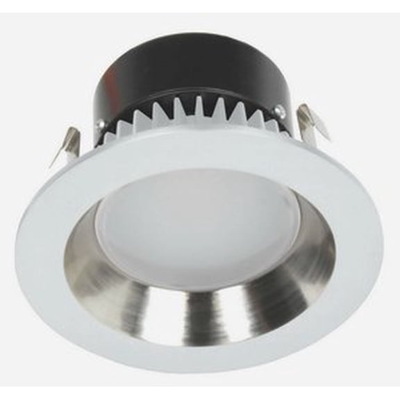 10903-05 Dolan Lighting Recesso - 4 Inch 11W Reflector-Satin Nickel/White Finish