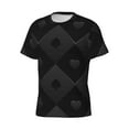 thumbnail image 3 of Rocae Black Poker for Men's Moisture-Wicking Crew Tee - T-Shirt for Sports, Outdoor Activities, and Casual WearXX-Large, 3 of 9