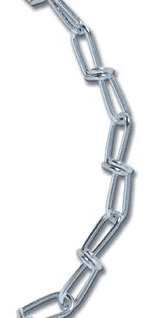 Koch 738926 Double Loop Chain Trade Size 2//0 by 175 Feet Zinc Plated