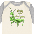 thumbnail image 4 of Inktastic Praying Mantis- Clearly Up to Something Boys or Girls Long Sleeve Baby Bodysuit, 4 of 5