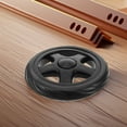 thumbnail image 4 of FONDOTIN Vintage Cart Wheels Shopping Cart Wheels Black Plastic 4Pcs, 4 of 8