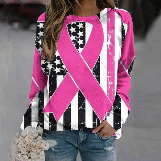 EQWLJWE Chemises à Manches Longues pour Femmes Boutonnées Femmes Décontracté Manches Longues Col Rond Hauts Chemises Amples Blouse Imprimé de la Saint-Valentin Chandail Graphique Vêtements d'Automne pour Femmes
