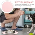 thumbnail image 4 of LULULION 1PC Heat Insulated Round Mat For Dog Bowls Pink Silicone Material, 4 of 6