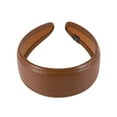 thumbnail image 5 of Unique Bargains 1 Pc Headband Glossy Wide-brimmed Hair Accessories for Women Brown, 5 of 5