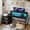 Black, variant on Romorgniz 57"W Computer Desk with Fabric Drawers, Office Desk with Power Outlets, Gaming Desk with Monitor Stand & Print Shelf, Rustic Brown