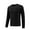 Mens Shirts Black, variant on M-4X Plus Size T Shirts with Zipper Pocket Long Sleeve Big & Tall Running T-Shirts Solid Stretchy Slim Crewneck Cooling Athletic Tees Tops