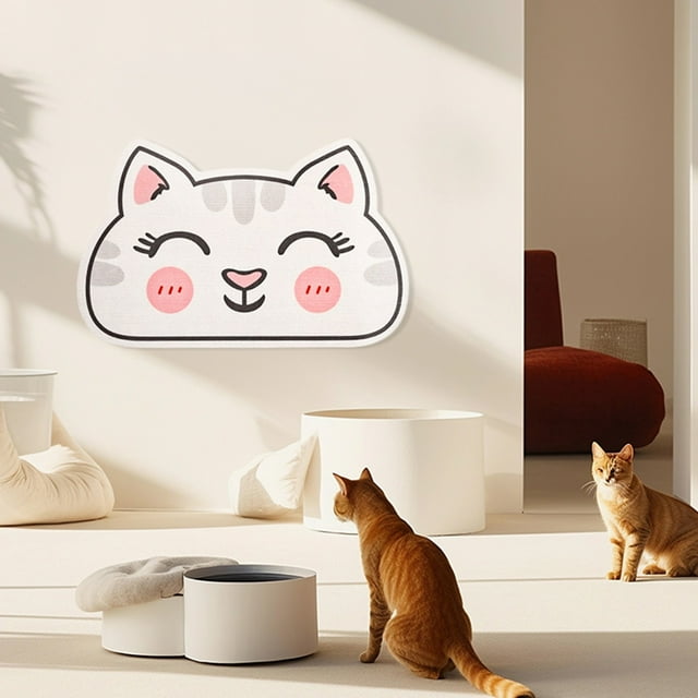 Style Wall Mounted Cat Scratcher Board for Home Entertainment and Natural Feline Care