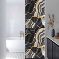 thumbnail image 3 of Black Marble Window Privacy Film, Grey Gold Texture Vintage Farmhouse Art Static Cling UV Sun Blocking Heat Control Window Tint Day and Night, Non-Adhesive One Way Windows Privacy Cover 17.7''x78.7'', 3 of 7
