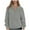 Gray, variant on Womens Quarter Zip Sweatshirt Casual Loose Half Zip Pullover Trendy Long Sleeve Shirts Fall Fashion Outfits