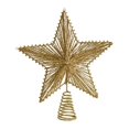 thumbnail image 1 of Adorno para copa de árbol de Navidad, adorno para copa de árbol de Navidad, adorno festivo con purpurina decorativa 25 cm de oro, 1 of 9