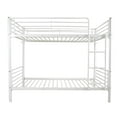 thumbnail image 2 of Ktaxon Twin Over Twin Metal Bunk Bed, Heavy Duty Bed Frame,Loft Bed for Children,White, 2 of 6