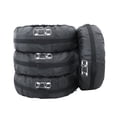 thumbnail image 1 of Juego de 4 piezas por pieza de cubierta de neumático de coche multicolor, accesorios para automóviles con estilo para automóviles Vehículos, repuestos y accesorios Mis señal blanca de banda negra L, 1 of 8