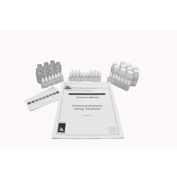 Using Titrations, Chemical Analysis Kit - Materials for up to 10 Student Groups - Innovating Science
