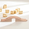 thumbnail image 4 of SEWCHICS Toy Wood Train Bridge Pieces Modular Design for Family Time Indoor Play 1Set, 4 of 7