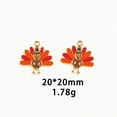 thumbnail image 4 of 27Pcs Fall Charms for Jewelry Making, Enamel Halloween Thanksgiving Charms Autumn Harvest Pumpkin Maple Leaf Turkey Pendants, 4 of 4