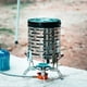 thumbnail image 2 of Outdoor Portable Heater Stoves Mini Stainless Steel Heating Cover Tent Heater Oven Burner Camping Stove Accessories, 2 of 5