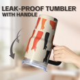 thumbnail image 5 of Cat 20oz Stainless Steel Tumbler with Handle and Straw – Insulated Travel Cup with Sliding Lid, 360° Full Wrap Printed Mug for Home, Outdoor & Sports Use, Kitty, 5 of 6