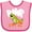 Pink and Fuchsia, variant on Inktastic RAWR I'm 2 Baby Tyranosaurus Rex Boys or Girls Baby Bib