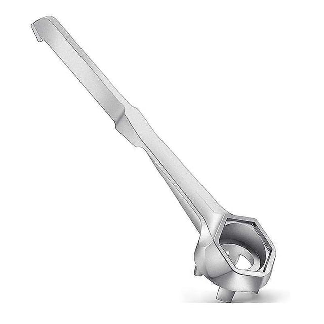 Drum Wrench, Aluminum Drum Plug Bung Wrench Tool Opener Wrench for Bung Caps Opening 10 15 20 30 55