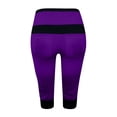 thumbnail image 4 of JIUKE Womens Capri Pants Plus Size Drawstring Stretchy Joggers Athletic Color Block Sweatpants with Pockets, 4 of 4