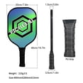 thumbnail image 2 of Ultralight Pickleball Paddle and Ball Set Carbon Fiber Surface Pickle Ball Racket 1 Paddles with 2 Balls, 2 of 7