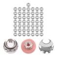 thumbnail image 3 of 50pcs Stainless Steel Hex Head Lock Nut K-lock Locks Multi Tooth Washer K Nuts, 3 of 8