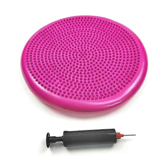 Esterilla de equilibrio de yoga de PVC rojo, cojín de masaje inflable, entrenador de equilibrio para fitness deportivo.