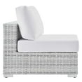 thumbnail image 4 of Modway Convene 4-Piece Outdoor Patio Sectional Set in Light Gray White, 4 of 10