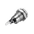 thumbnail image 3 of Unique Bargains Panel Mount DC Connector Power Audio Video Socket Female 5.5mm x 2.5mm Silver Tone 5Pcs, 3 of 3
