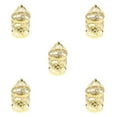 thumbnail image 3 of Guardoinrt Electroplated Metal Birdcage Shape Tea Light B- Candle Holder Gold Type E 5Set, 3 of 6