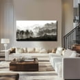 thumbnail image 3 of Forest Poster Prints Modern Picture Canvas Nature Decorative Painting 24"x48" Neutral Art Dining Room Office Artwork Wall Decor, 3 of 8