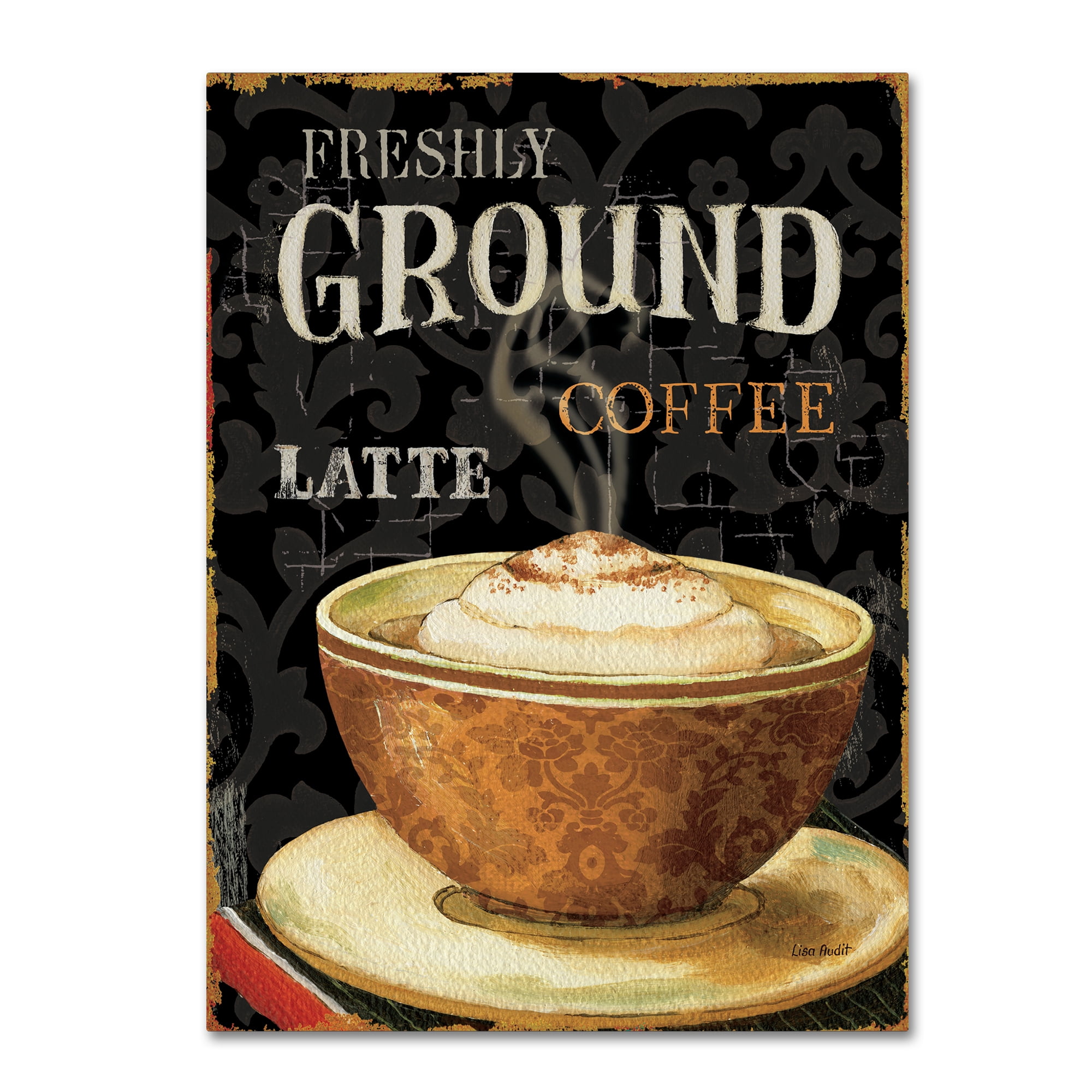 Trademark Fine Art "Today's Coffee II" Canvas Art by Lisa Audit