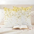 thumbnail image 3 of Yellow Polka Dot Outdoor Waterproof Pillow Covers, Ombre Abstract White Monochrome Decorative Square Throw Pillowcase Sofa Cushion Sham for Patio/Couch/Chair, 18"x18" 2 Pack, 3 of 8