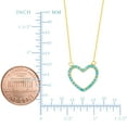 thumbnail image 2 of 14K Yellow Gold Heart Pendant Necklace, 16" To 18" Adjustable, 2 of 3