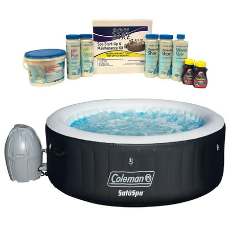 coleman inflatable spa tub person saluspa chemical qualco month kit square tubs jet spas intex bestway walmart lowes hawaii round