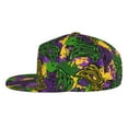 thumbnail image 3 of Haiem Mardi Gras7 Classic Snapback Cap Flat Bill Hat Baseball Cap Adjustable Size Cotton Dad Hat, 3 of 9
