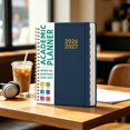 thumbnail image 4 of Planner 2026-2027, Jul 2026-Jun 2027 Monthly & Weekly Calendar Book, 6.5" x 8.5", Hardcover Academic Calendar with Tabs, Teacher Student Agenda Book for School Office Supplies, 4 of 7