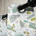 thumbnail image 2 of Ambesonne Steam Engine Grommet Curtain Single Panel, Train, 50"x60", Apple Green Turquoise, 2 of 5