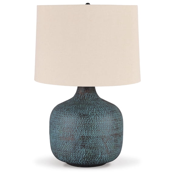 Signature Design by Ashley Casual Malthace Table Lamp Patina